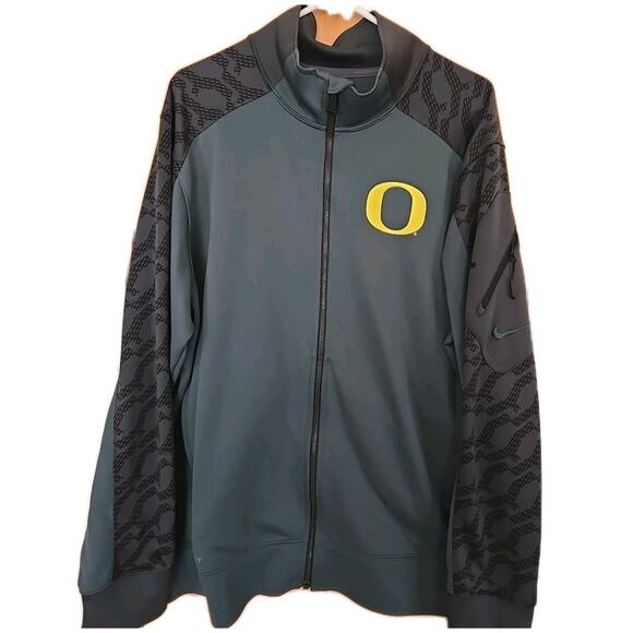 Nike Other - Nike OREGON DUCKS NCAA Warm Up Training Athletic Full Zip JACKET XL Team Issue